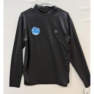 Starter Compression Top Men's Large Black Undershirt Long Sleeve Dri Star NWT